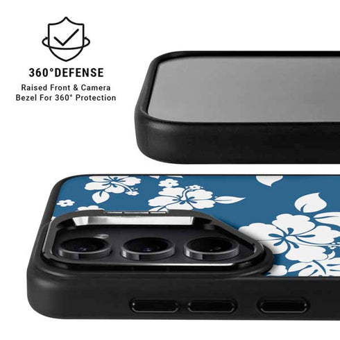 Blue and White Galaxy S25 Kickstand Case